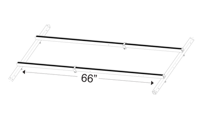 RAD REH66 air handler equipment hanger 66 inch dimensional view