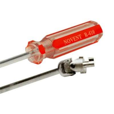 Close-up of RectorSeal Novent 86688 HVAC locking cap screwdriver tool for R410A refrigerant caps