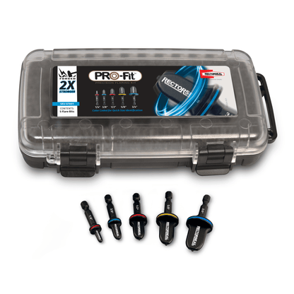 RectorSeal Pro-Fit 87001 precision flaring kit for creating 45-degree flares in copper and aluminum HVAC tubing