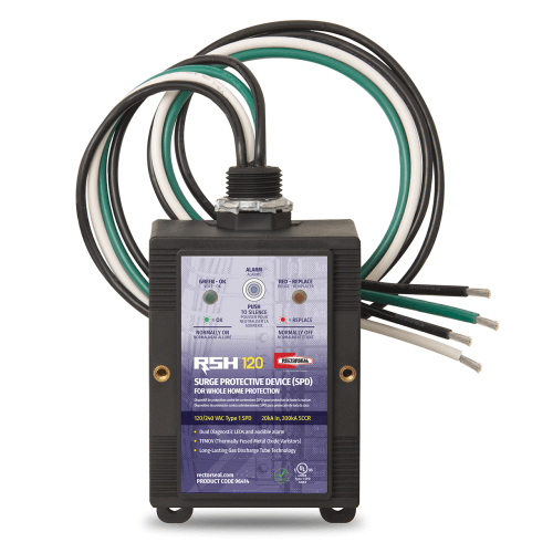 RectorSeal RSH-120 whole home surge protector for HVAC systems and electrical panels with Type 1 SPD protection