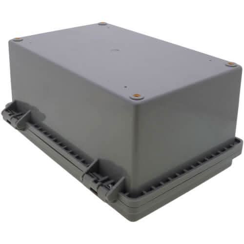 Side view of RectorSeal RSH-50 VRM Kit weatherproof HVAC surge protection enclosure
