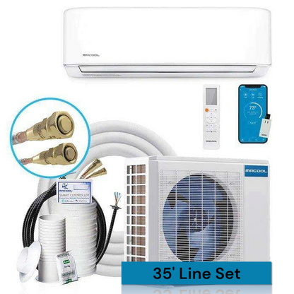 MRCOOL DIY 4th Gen 24K BTU, 2 Ton, 20.5 SEER, Ductless Mini-Split Heat Pump Complete System (DIY-24-HP-WM-230C25)