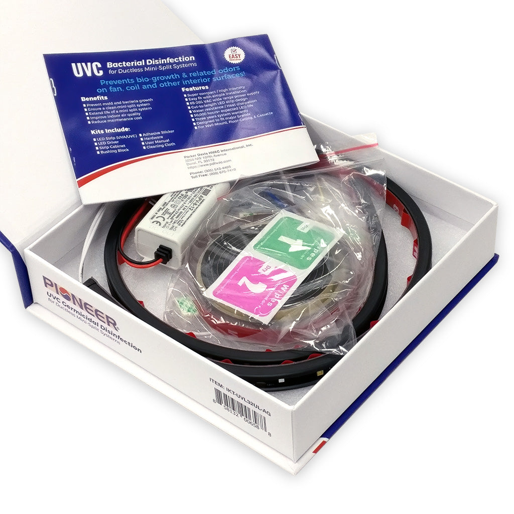 UVC Bacterial Disinfection Kit for Mini Split Systems