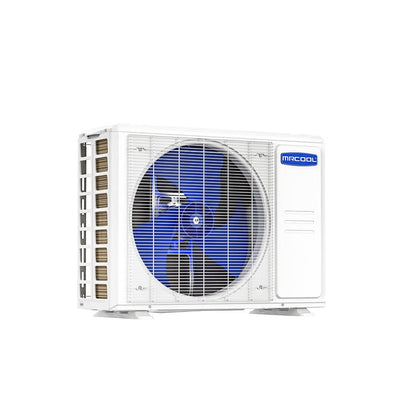 Side discharge design of MRCOOL VersaPro 2nd Gen 2 ton central ducted heat pump condenser