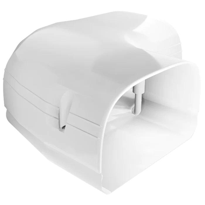 Modern MRCOOL LineGuard 4.5-Inch 16-Piece Complete Line Set Cover Kit for Ductless Mini-Split or Central System (MLG450) hand dryer with ac mounted on a white background.