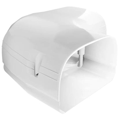 Modern MRCOOL LineGuard 4.5-Inch 16-Piece Complete Line Set Cover Kit for Ductless Mini-Split or Central System (MLG450) hand dryer with ac mounted on a white background.