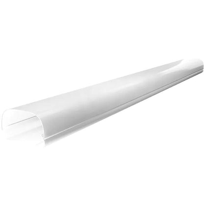 A single, MRCOOL LineGuard 4.5-Inch 16-Piece Complete Line Set Cover Kit for Ductless Mini-Split or Central System (MLG450) sheet of paper against a white background.